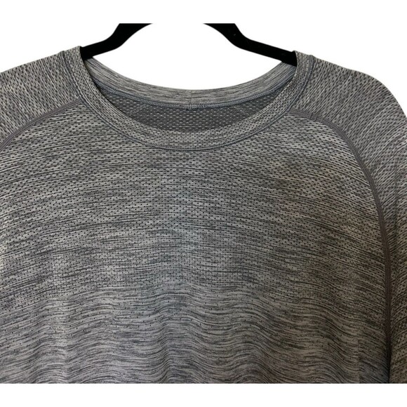 Lululemon Metal Vent Tech Mens Shirt Gray Short Sleeve Active Workout Gym Sz XL - Picture 3 of 6